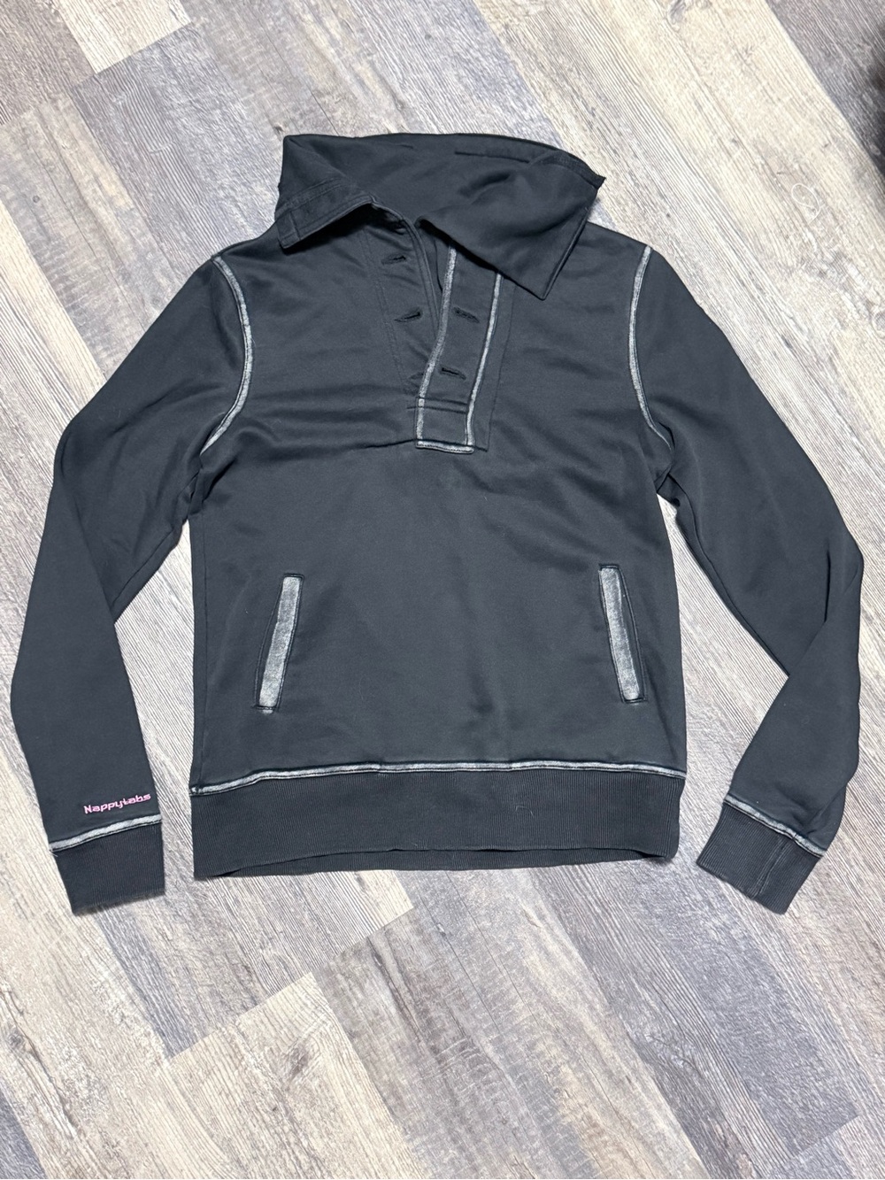 Nappytabs Henley Hoodie size M